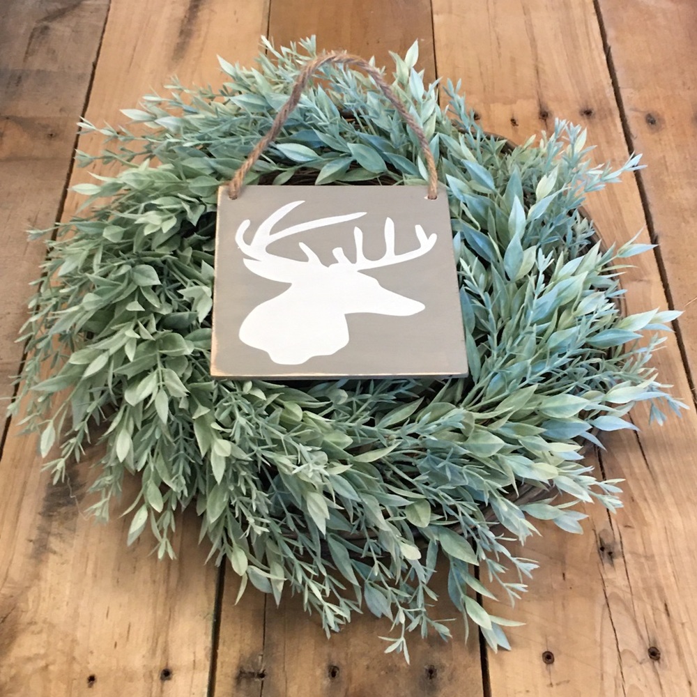 🛒2/$18!🛒 Deer Silhouette Painted Sign